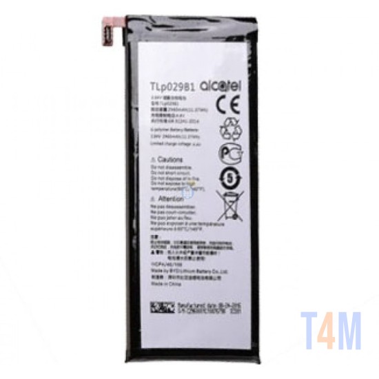 BATERÍA PARA ALCATEL ONE TOUCH POP 4S OT-5095Y, SMART ULTRA 7,VF700,F700 TLP029B1 2960MAH